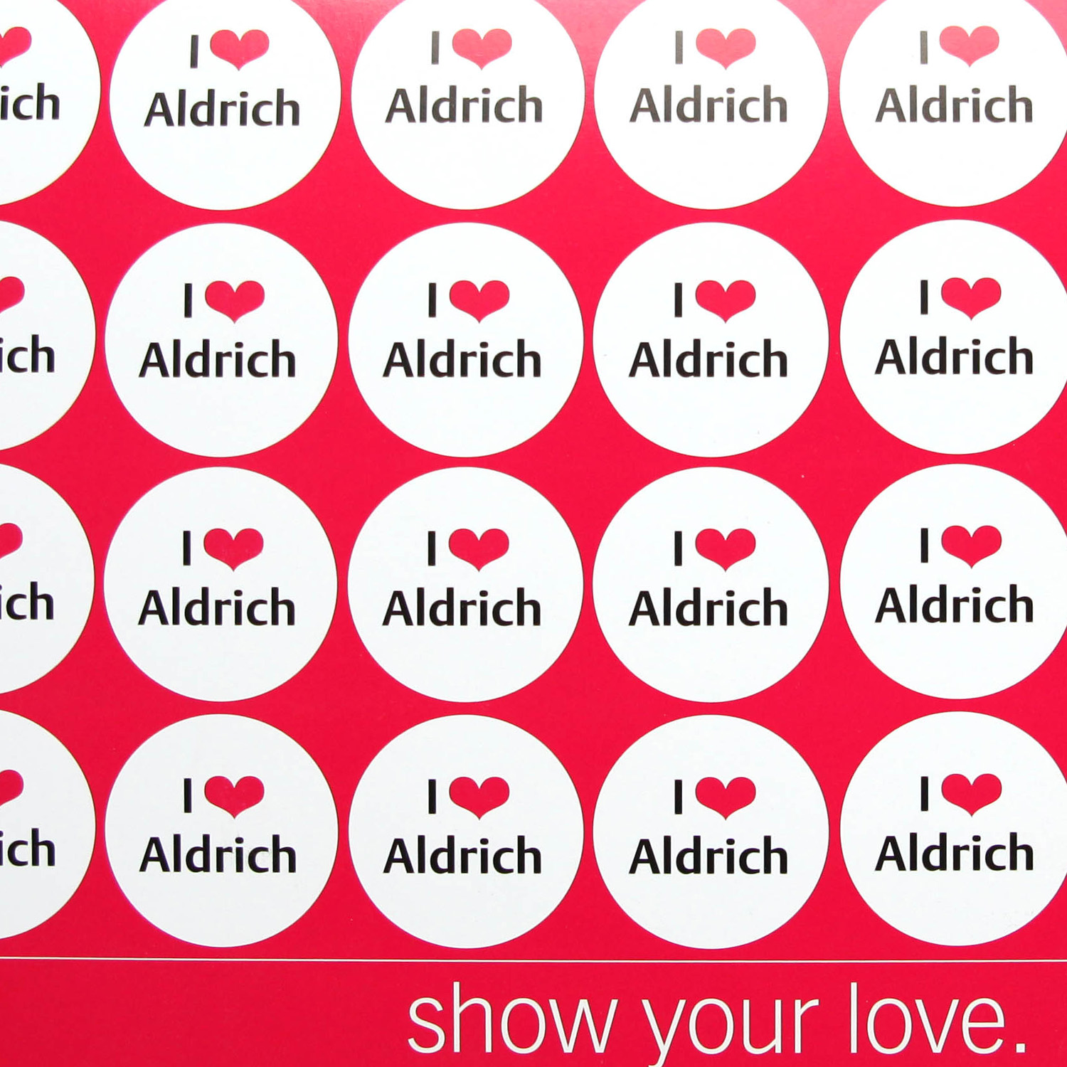 I Heart Aldrich membership brochure