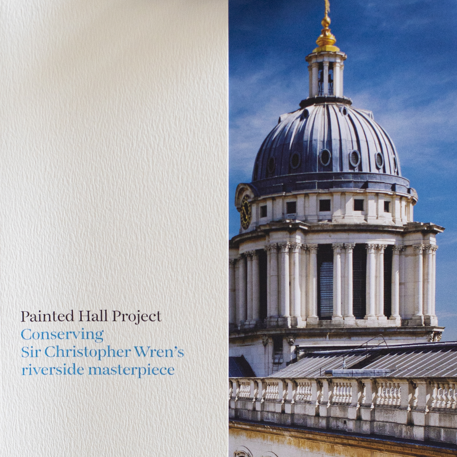 Front cover of Painted Hall Project fundraising brochure