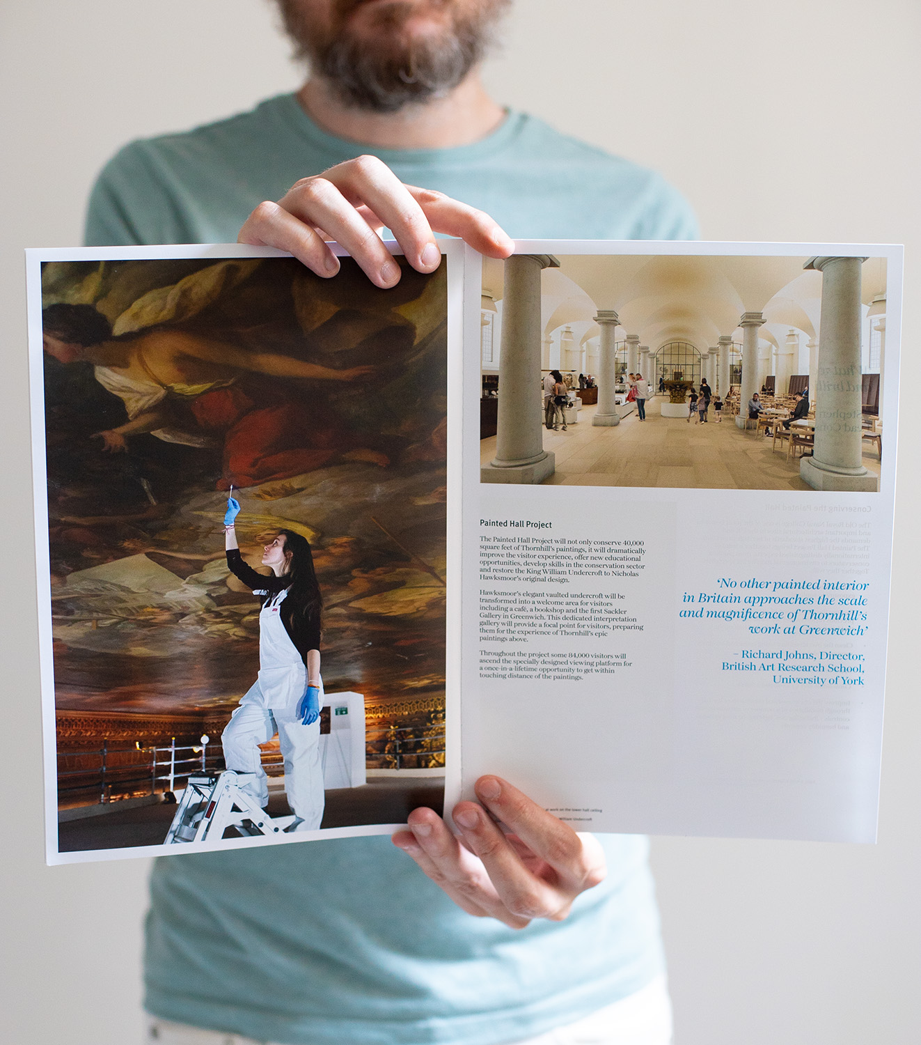 Fundraising brochure for the Painted Hall Project at the Old Royal Naval College