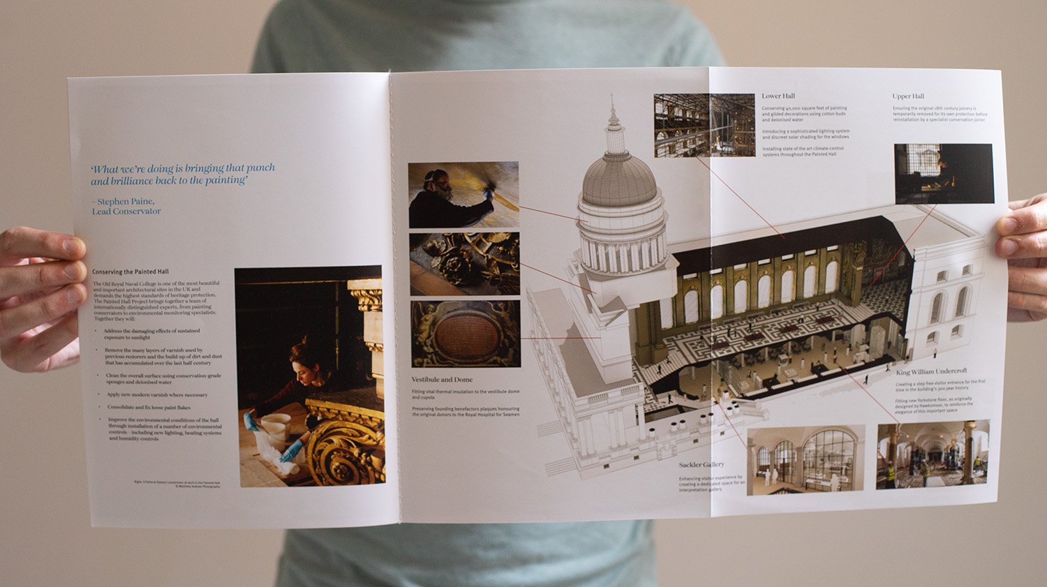 Fundraising brochure for the Painted Hall Project at the Old Royal Naval College