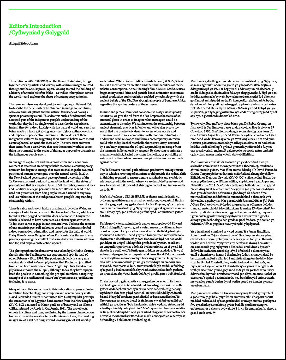 page 2 of vol. 3 of the publication Sea Empress
